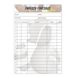 Fantasy Football Draft Pack — Printable Games & Activities