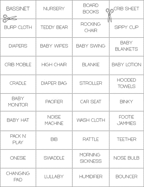 Baby Shower Bingo — Neutral Baby Animals & Balloons Watercolor | 25 Unique Cards
