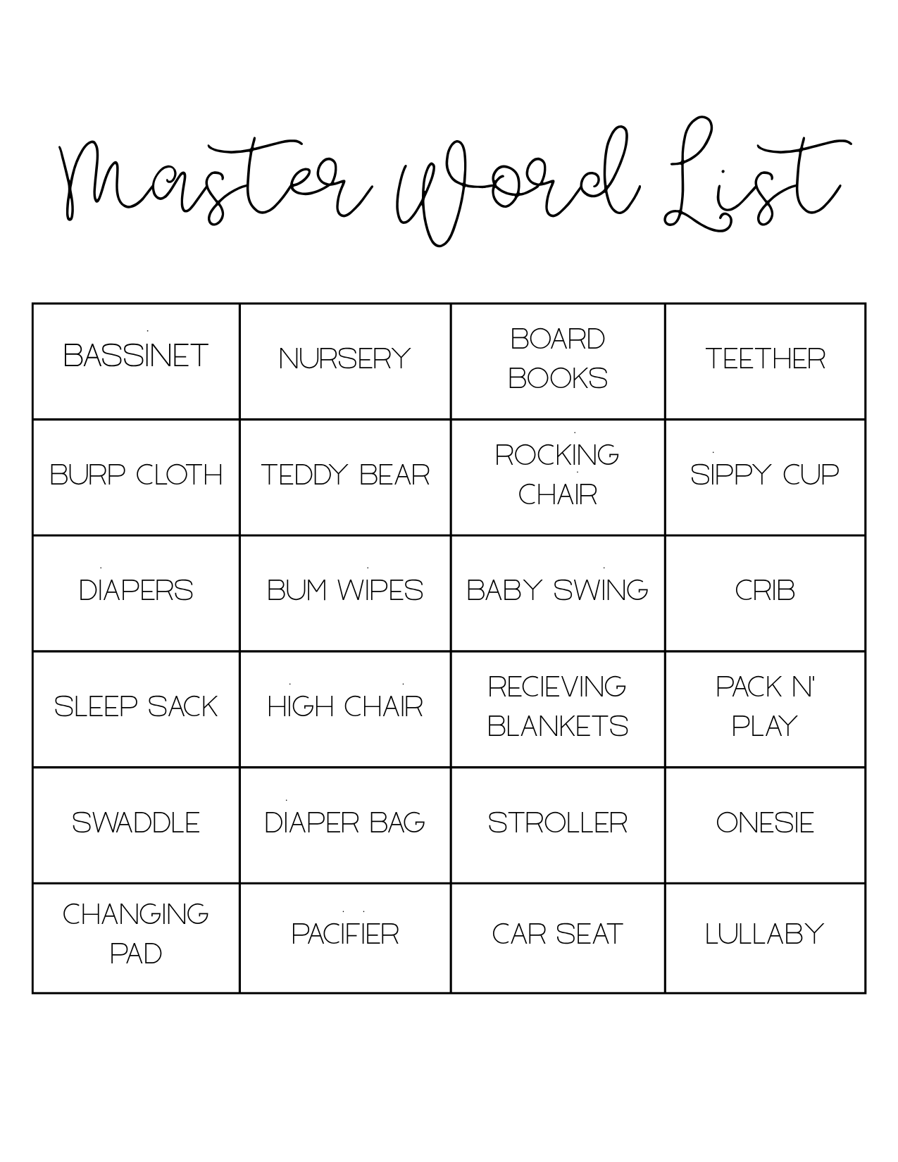 Baby Shower Bingo - Pink & Blue Watercolor Baby Feet (Gender Neutral)