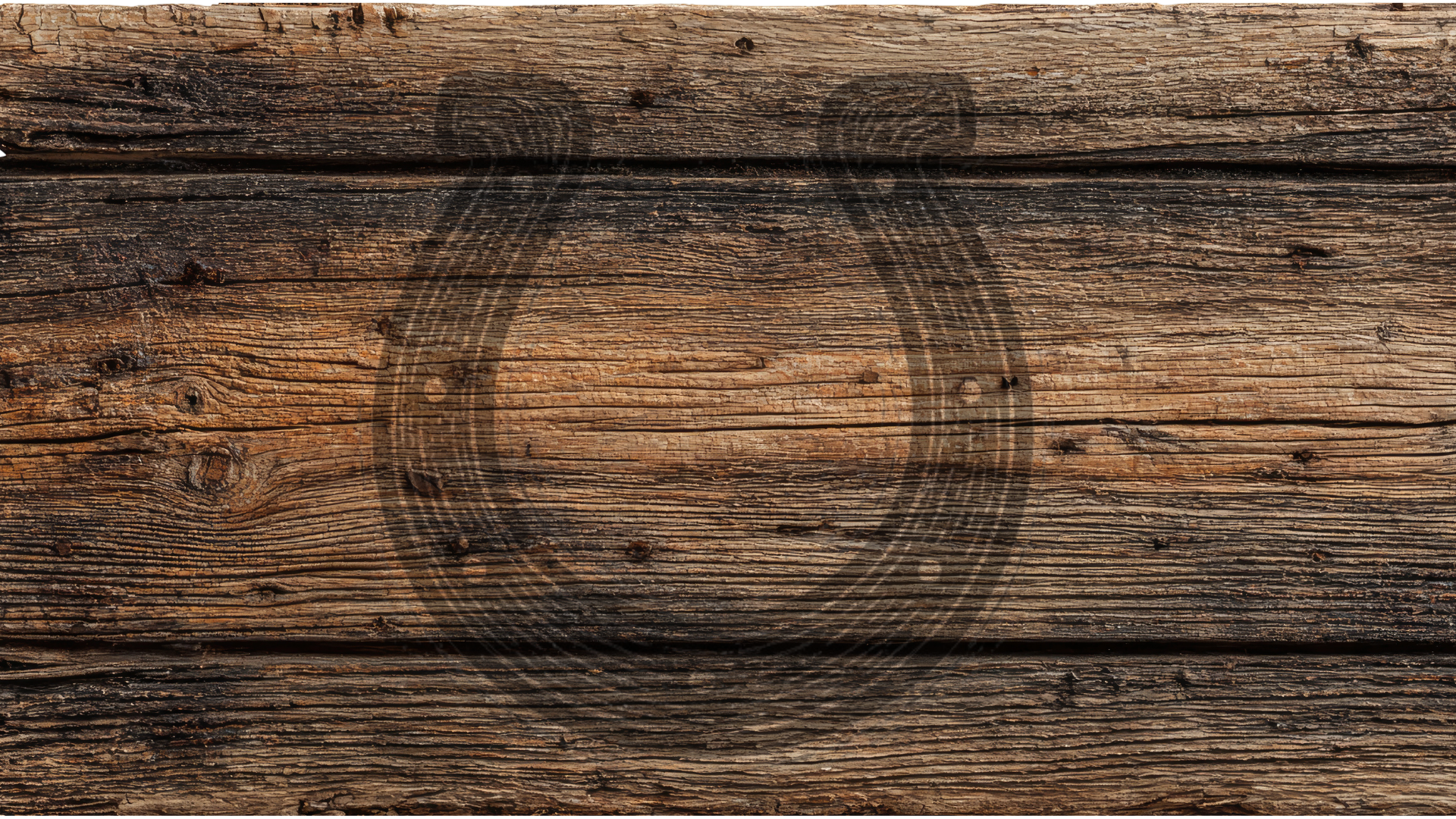 Rustic brown wooden planks background with a faded horseshoe graphic overlay.