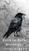 "Nevermore." — Edgar Allan Poe Raven Phone Wallpaper