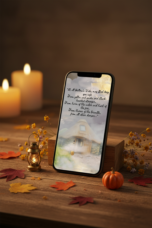 All Hallows Tide Desk Mockup