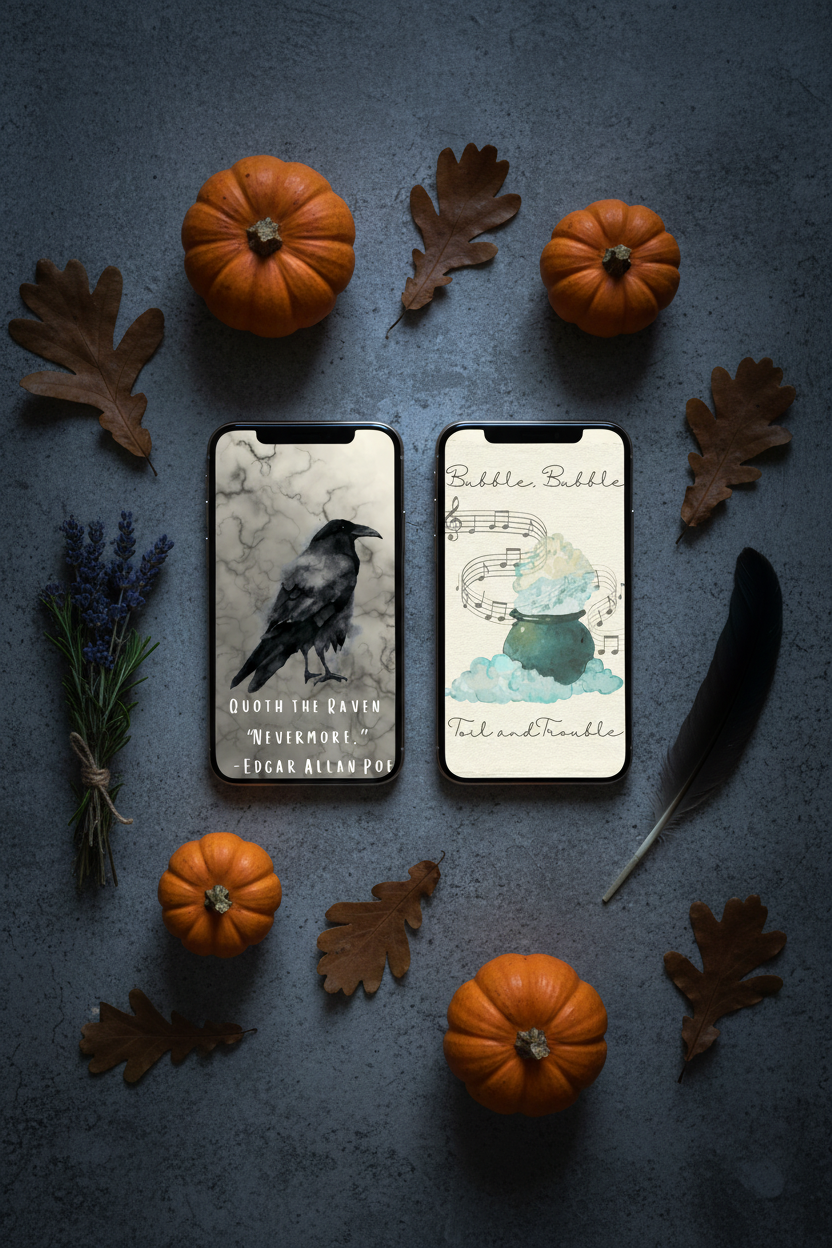 Halloween Flat Lay Mockup