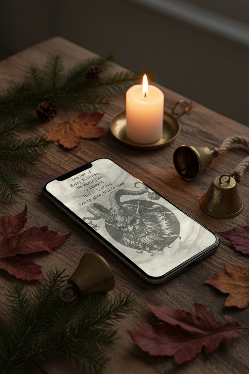 Krampus Desk Mockup