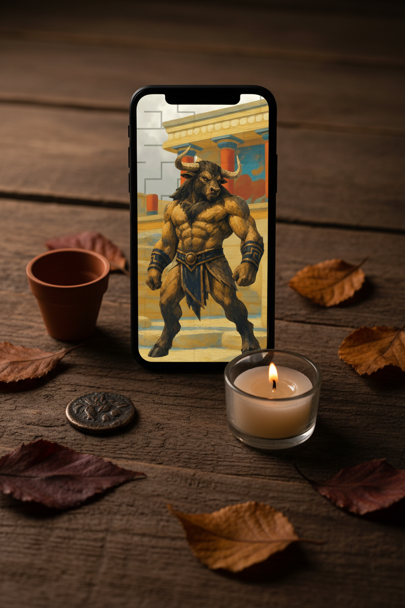 Minotaur Desk Mockup