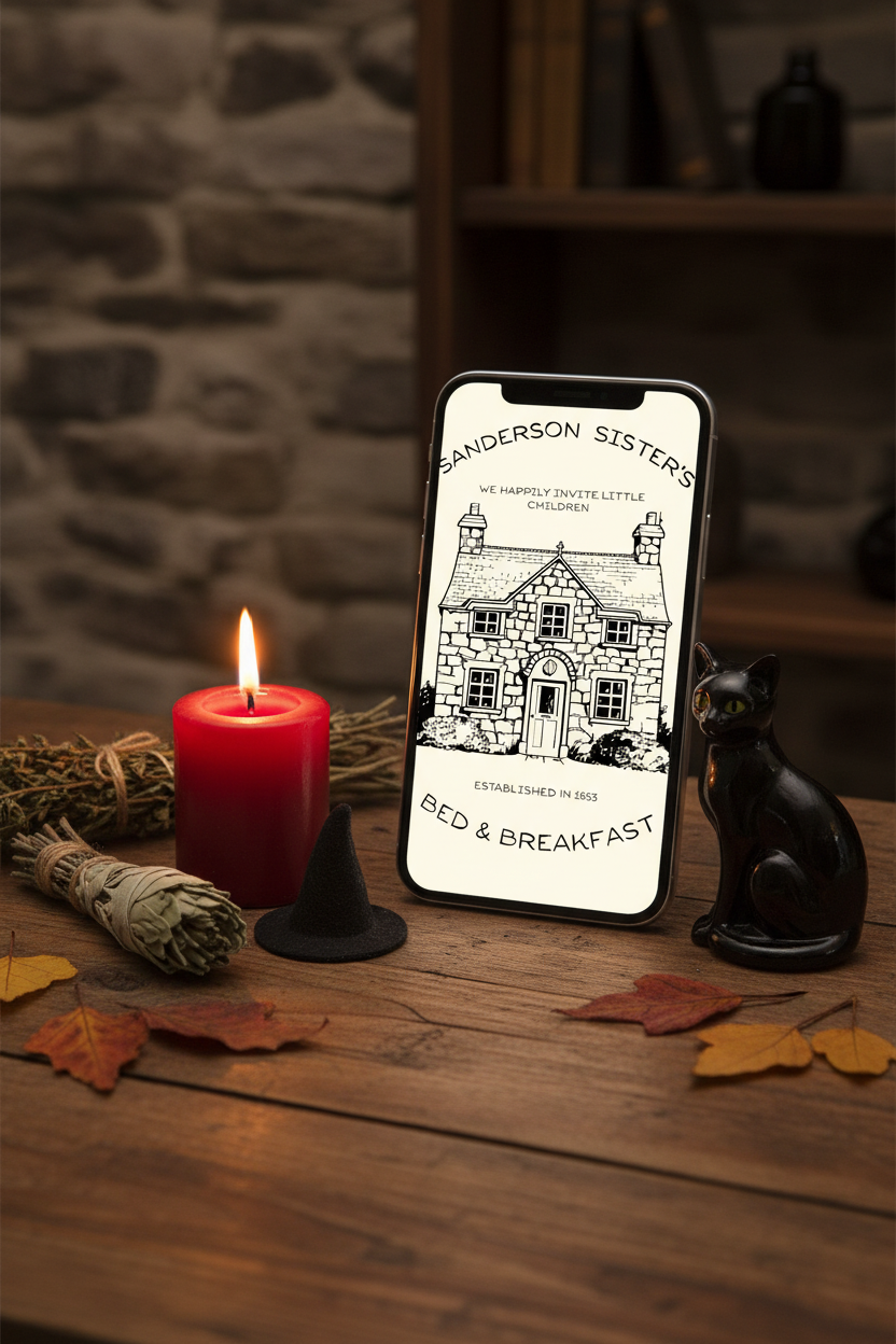 Sanderson Sisters Desk Mockup