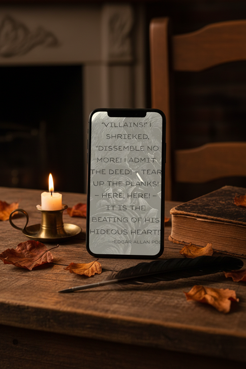 Tell-Tale Heart Desk Mockup